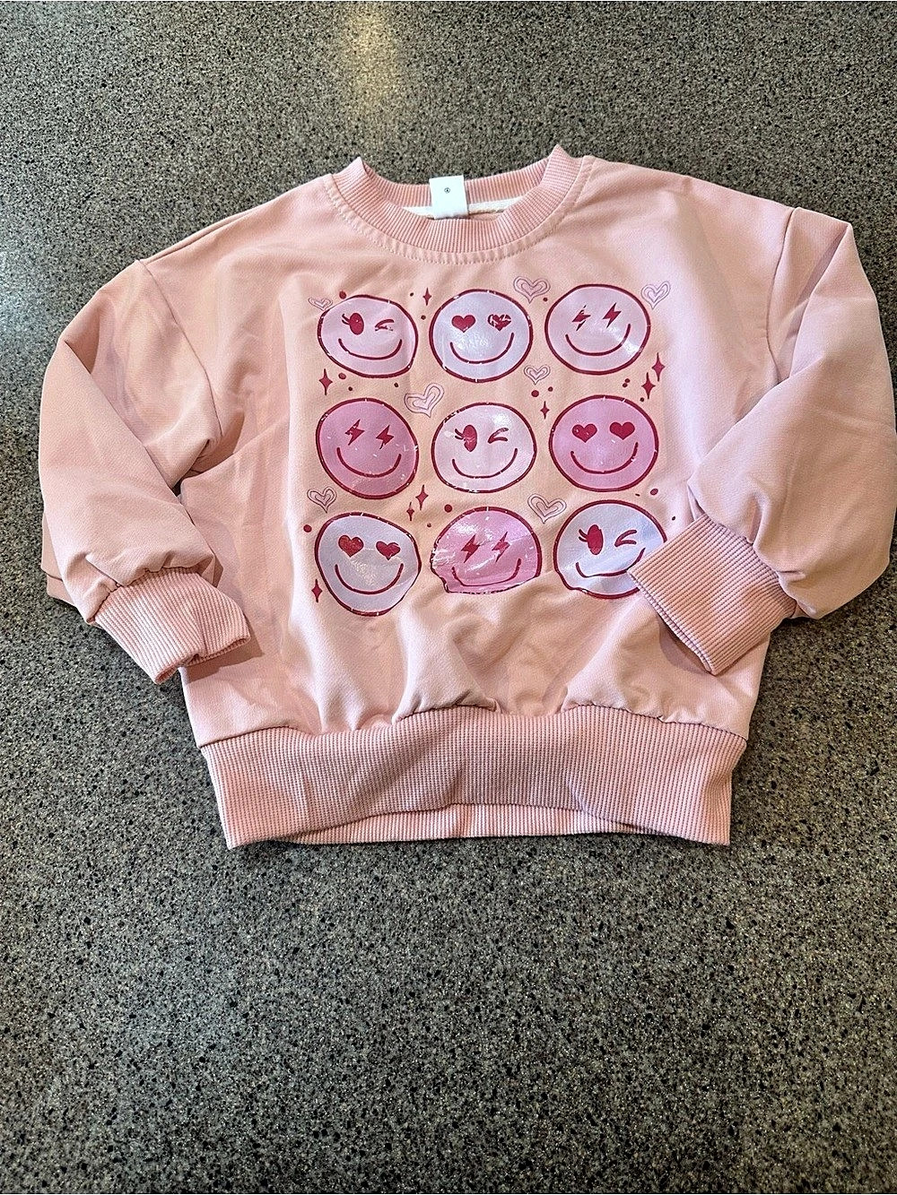 Girls Pink Graphic Sweatshirt Size 4T Like New